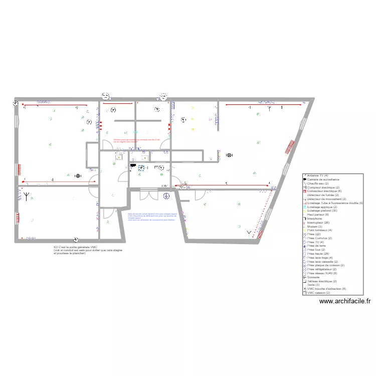 Bellot 1er etage- elec. Plan de Bellot 1er etage- elec. Plan de