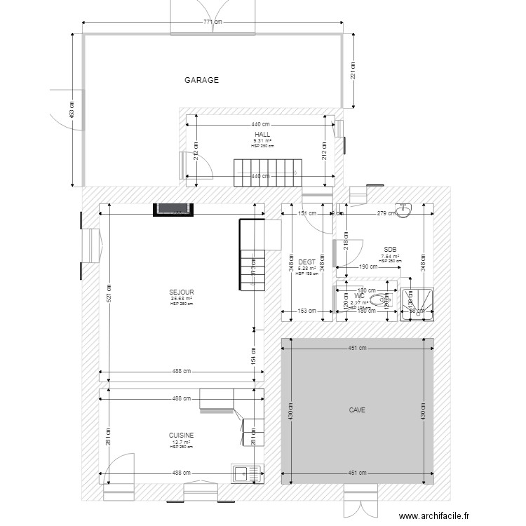 RDC ROLLOT. Plan de 0 pièce et 0 m2