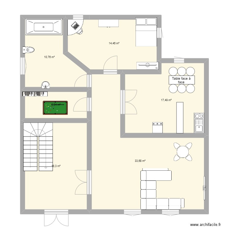 Plano de la casa. Plan de 0 pièce et 0 m2