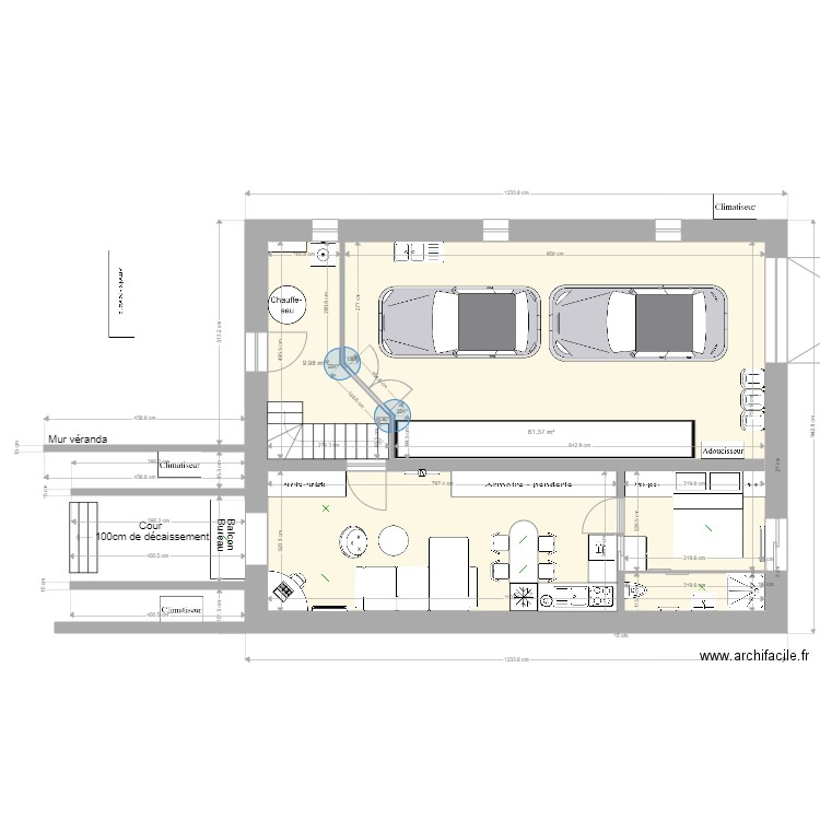 viro studio ter. Plan de 0 pièce et 0 m2