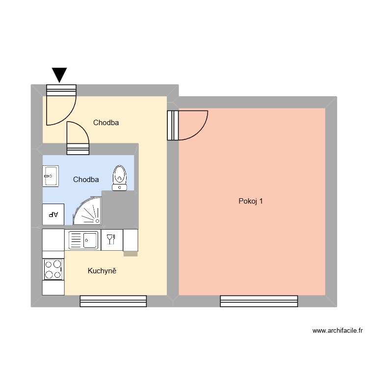 Tylova 2787, byt 5. Plan de 0 pièce et 0 m2