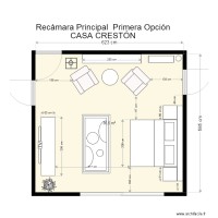 Casa Crestón Recámara principal SEGUNDA OPCIÓN