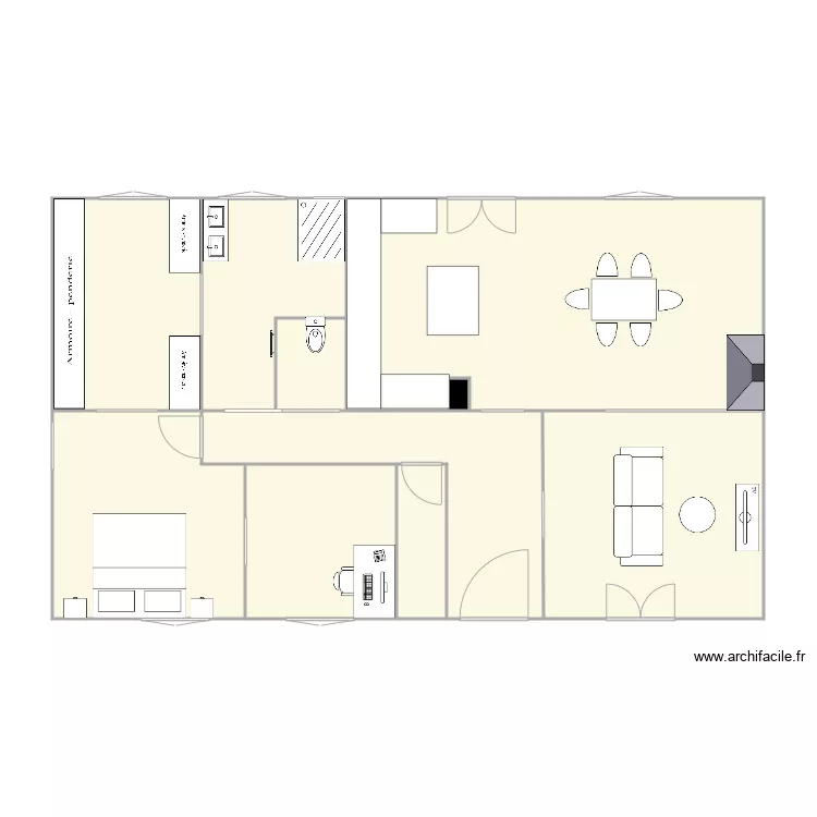 Maison Damien. Plan de Maison Damien. Plan de