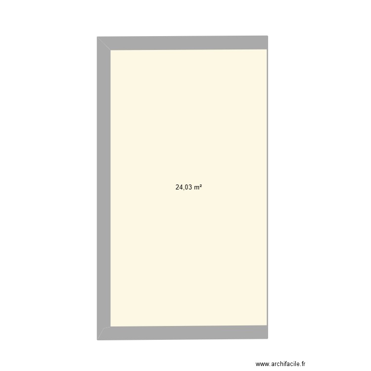 MODULE Latérale L. Plan de 1 pièce et 24 m2