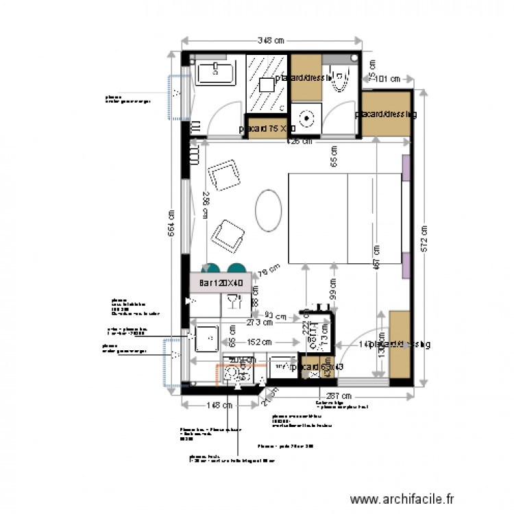 Plan projet définitif appartement MOLINARO 28 04 17. Plan de 0 pièce et 0 m2