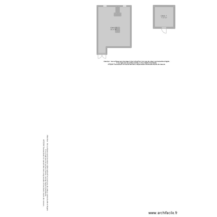 BI 9616 SOUS SOL. Plan de 4 pièces et 49 m2