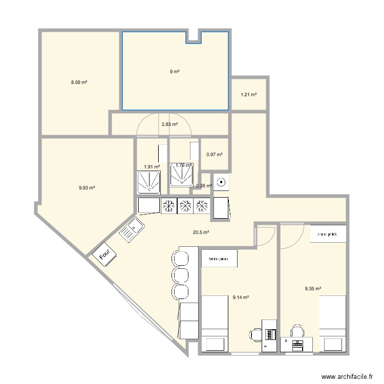 Evry 3 5Ch V4 a. Plan de 0 pièce et 0 m2