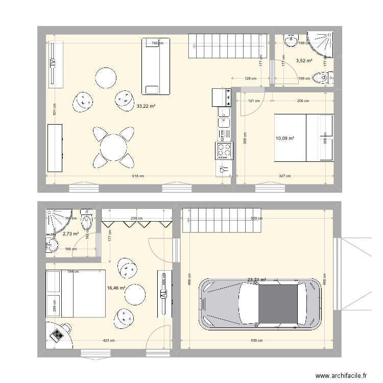 Type3. Plan de 0 pièce et 0 m2