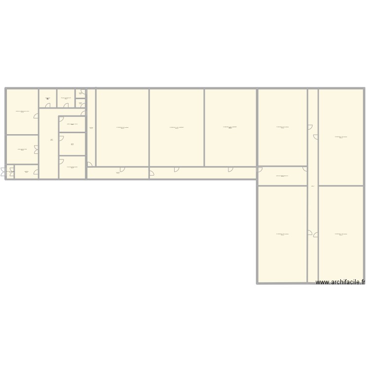 PLAN NO 1 LP CHATEAUGUAY. Plan de 24 pièces et 1264 m2