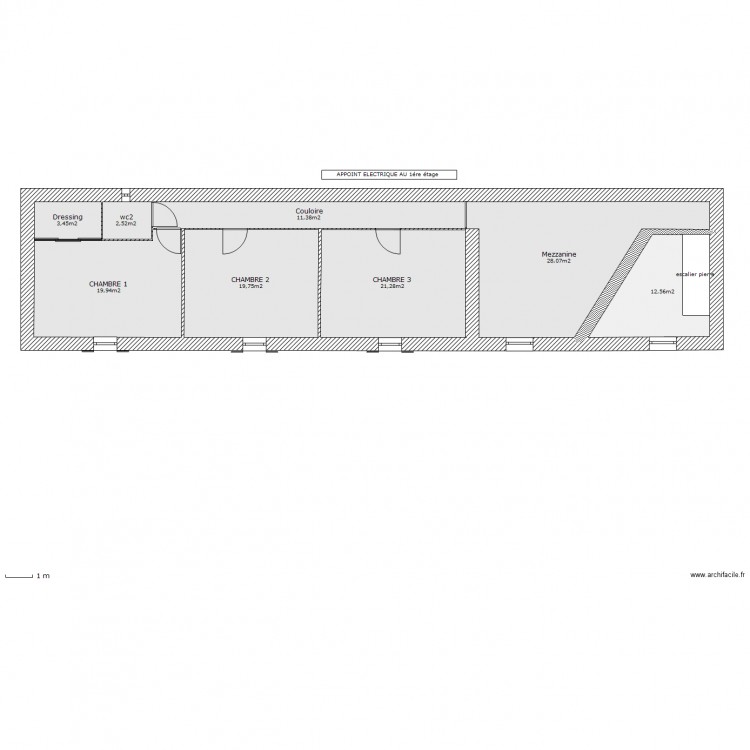 1 ETAGE. Plan de 0 pièce et 0 m2