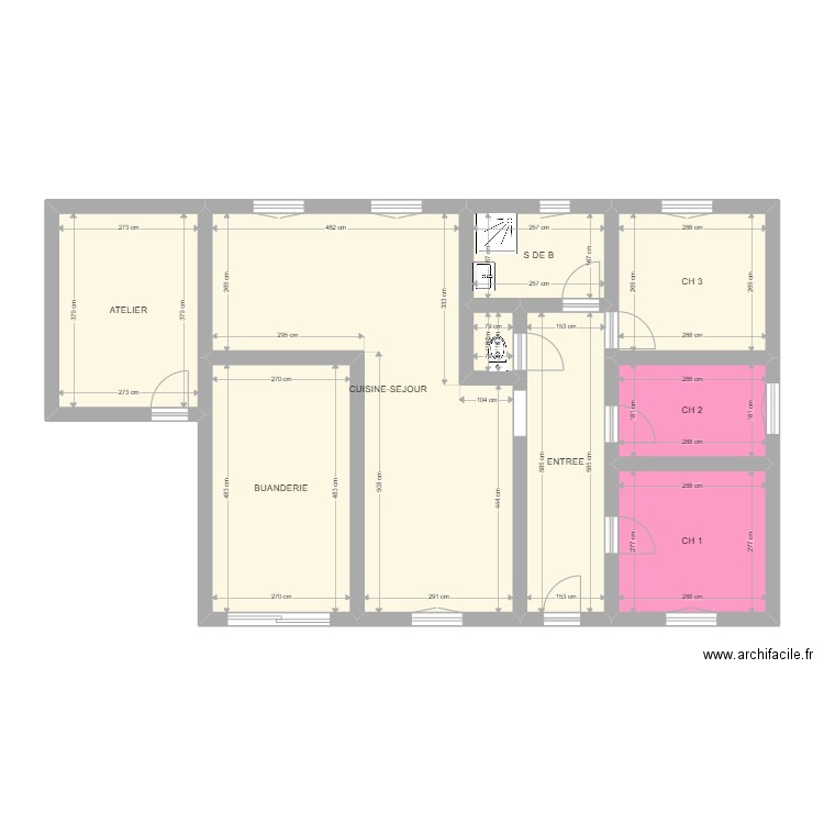 BARBANT. Plan de 0 pièce et 0 m2