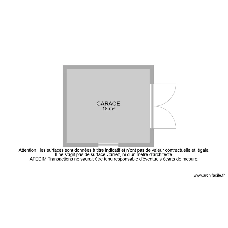 BI 6547 GARAGE. Plan de 