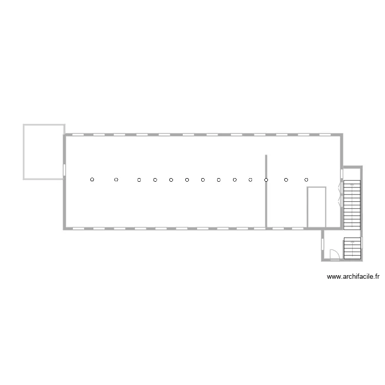 rosiere batiment dortoir RDC. Plan de rosiere batiment dortoir RDC. Plan de