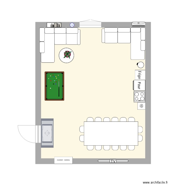 Salle de Repos . Plan de 0 pièce et 0 m2
