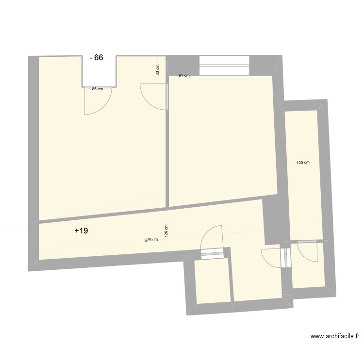 ST VALLIER BENAHMED. Plan de 6 pièces et 47 m2