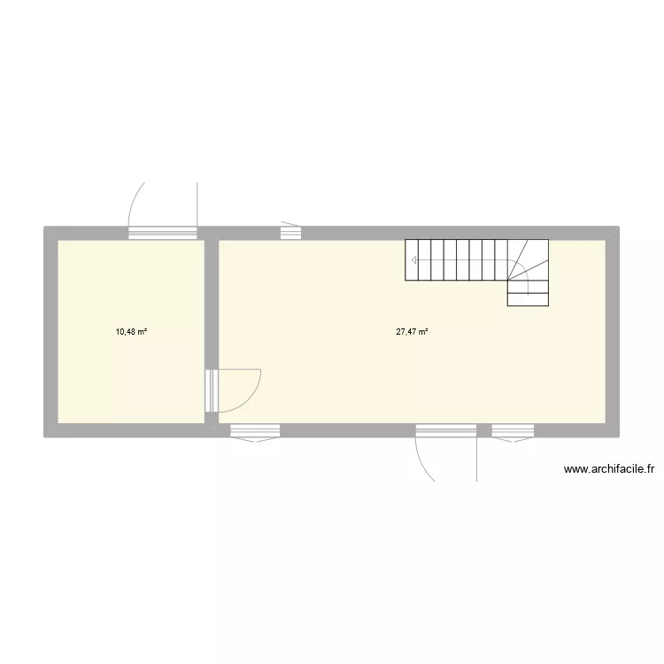 Atelier-Gite. Plan de 