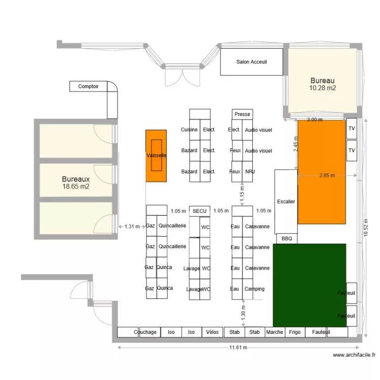Peyruis V2. Plan de 