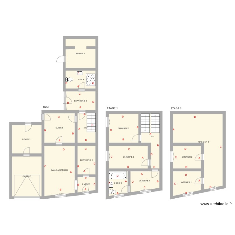 barret promenade. Plan de 0 pièce et 0 m2