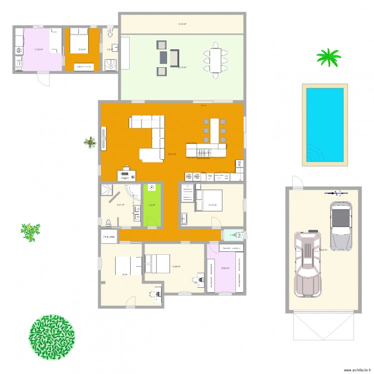 plan agaves cotes 070917 garage. Plan de 0 pièce et 0 m2