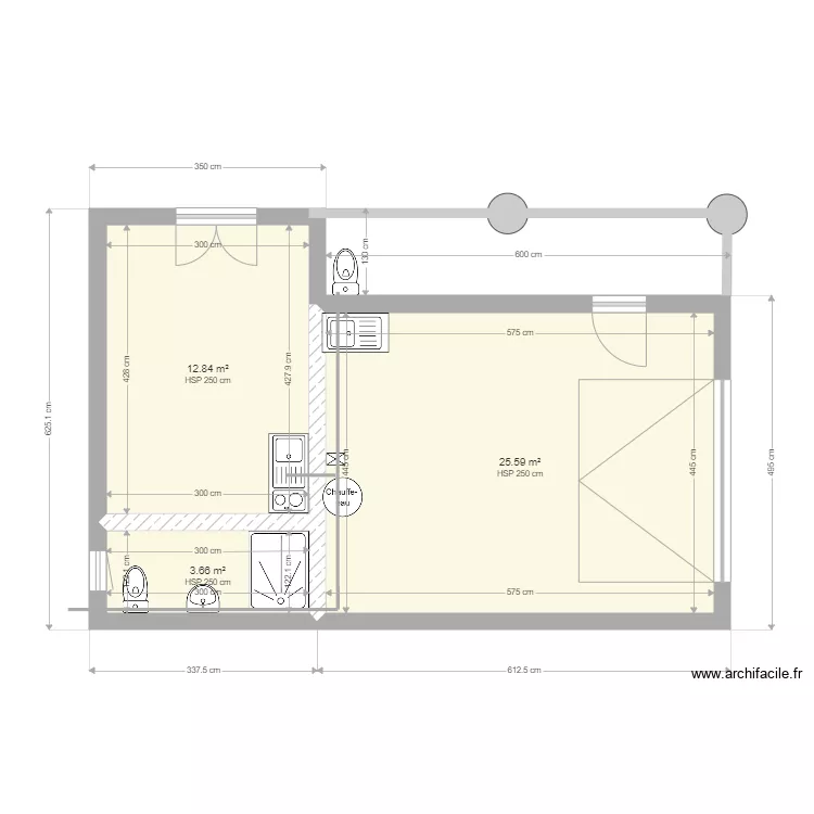 garage studio construction. Plan de 