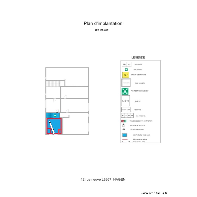 HAGEN . Plan de 0 pièce et 0 m2