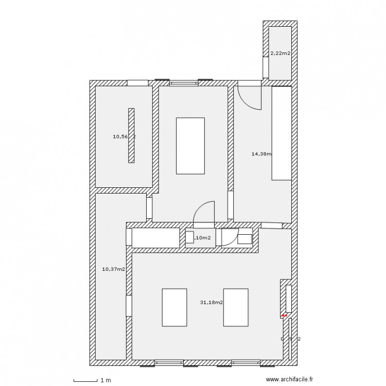 33DJ_RDC_p1. Plan de 0 pièce et 0 m2