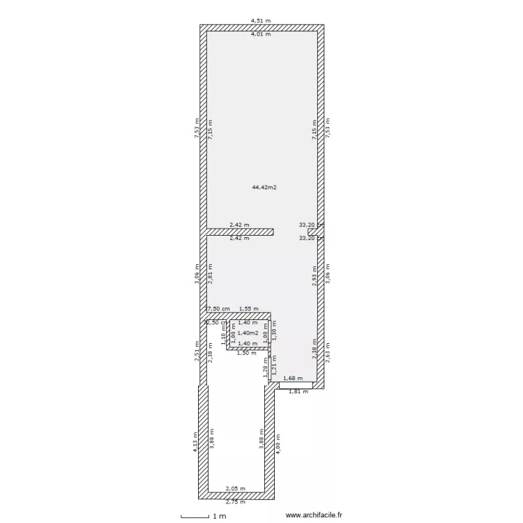 Maison Lomme. Plan de 