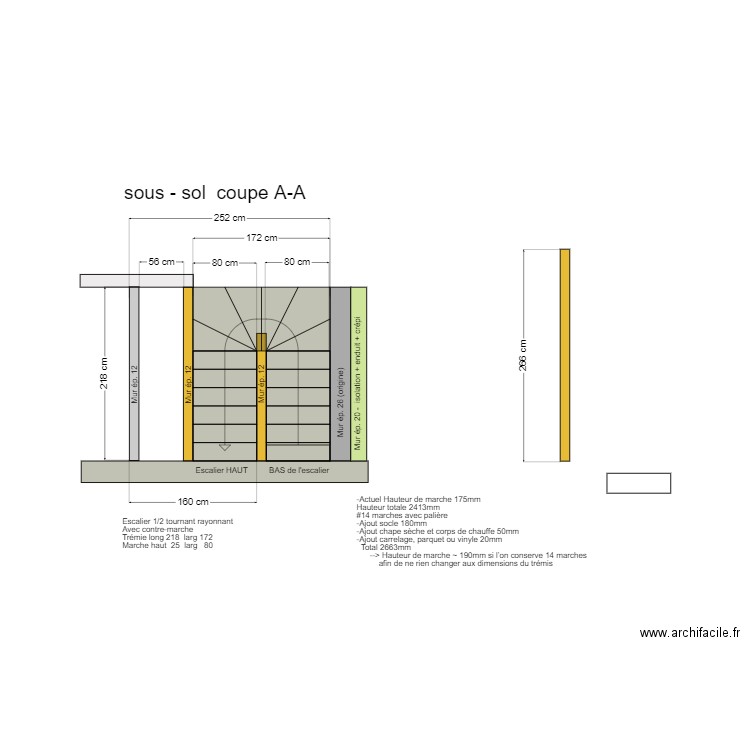 Sous-sol new . Plan de 0 pièce et 0 m2