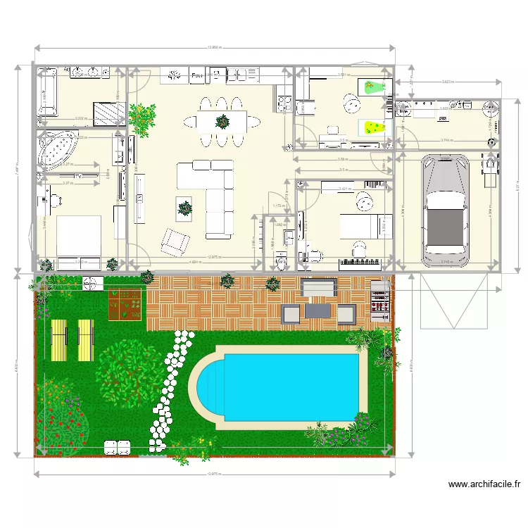 dreams villa. Plan de 