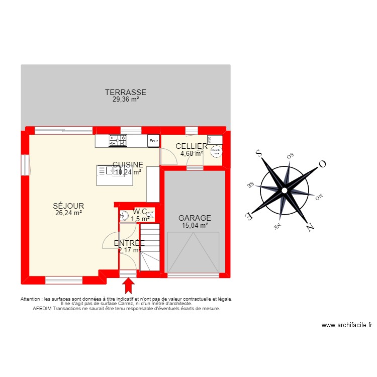 BI 10872 -. Plan de 16 pièces et 153 m2