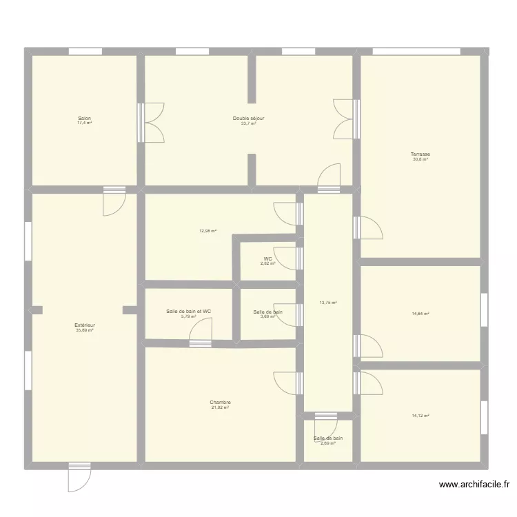Maison familiale. Plan de 