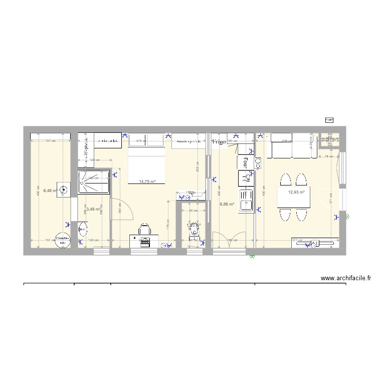 Chantier Bournie. Plan de 0 pièce et 0 m2