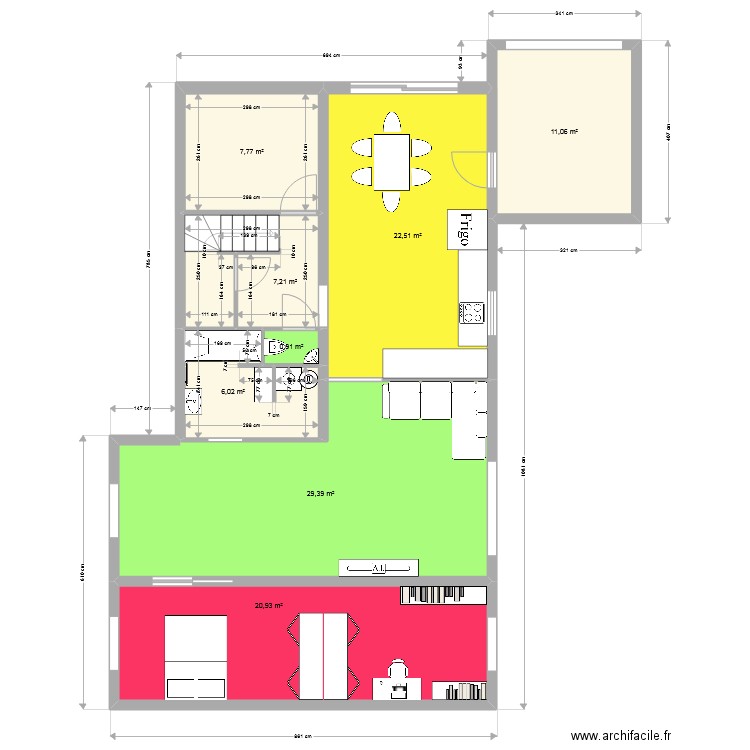 mathy6. Plan de 8 pièces et 106 m2