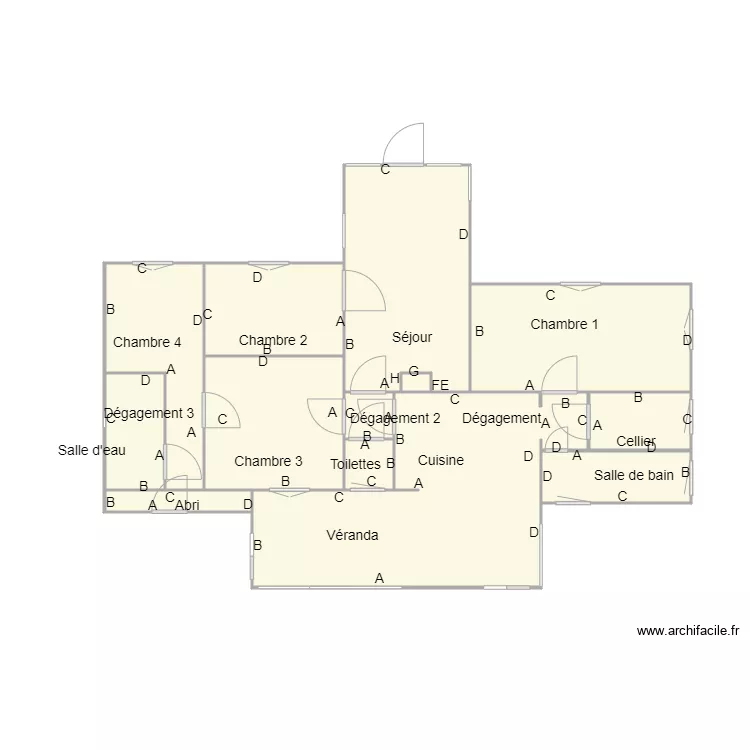 Croquis BARQUERO Plomb. Plan de 