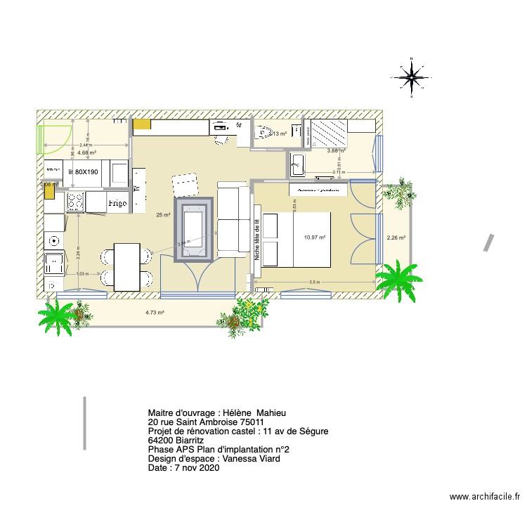 Projet castel 1. Plan de 0 pièce et 0 m2