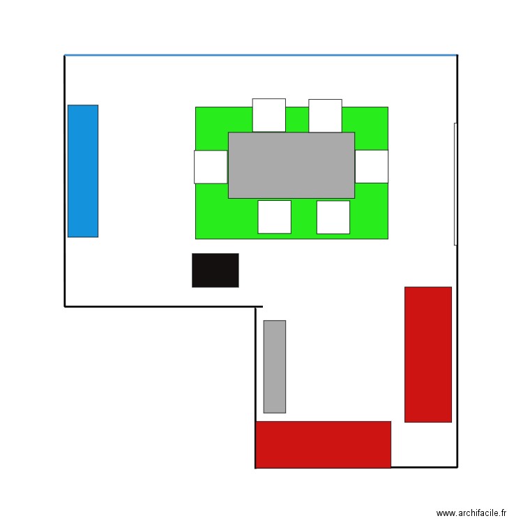 salon pour table. Plan de 0 pièce et 0 m2