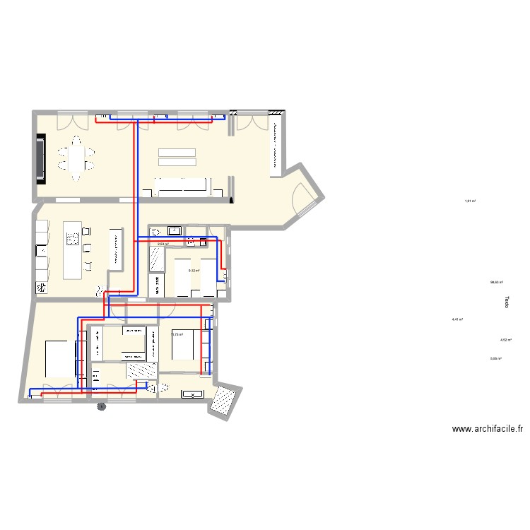 marquez riscal  2 calefaccion. Plan de 8 pièces et 138 m2