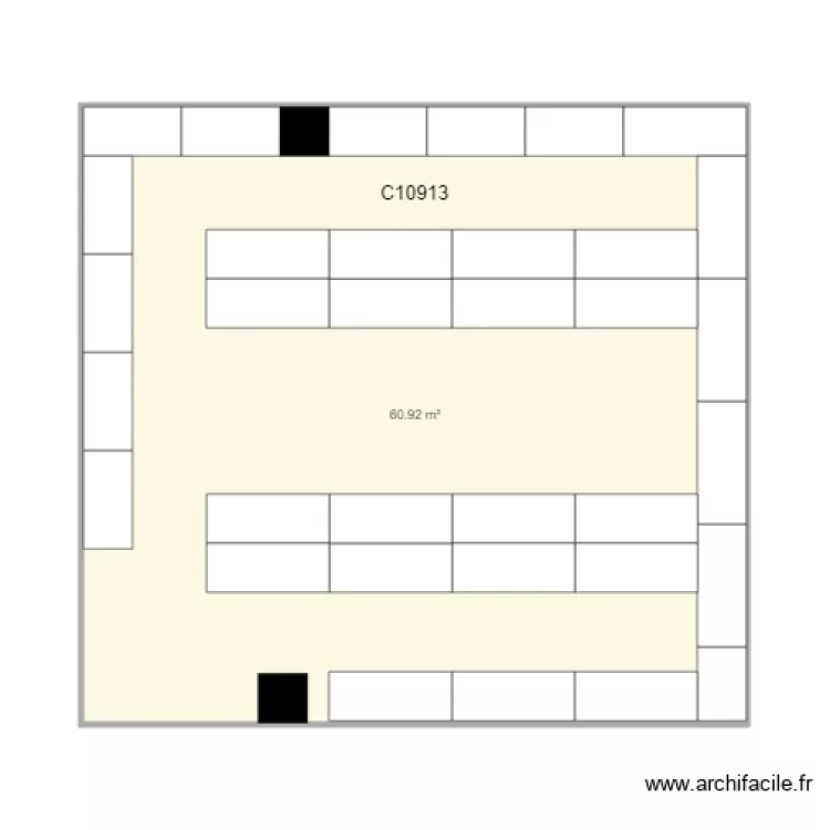 CHU REIMS 10913. Plan de 