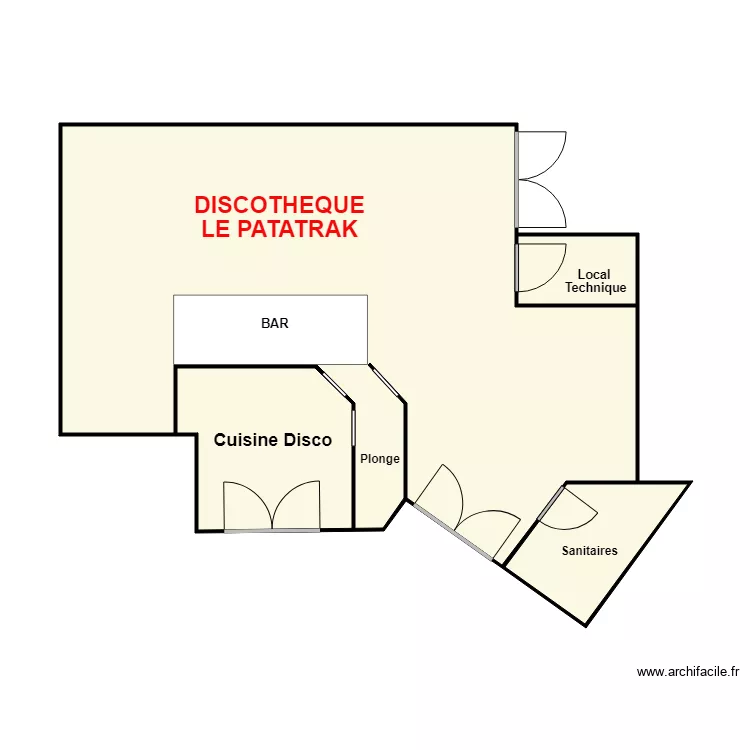 le patatrak. Plan de 