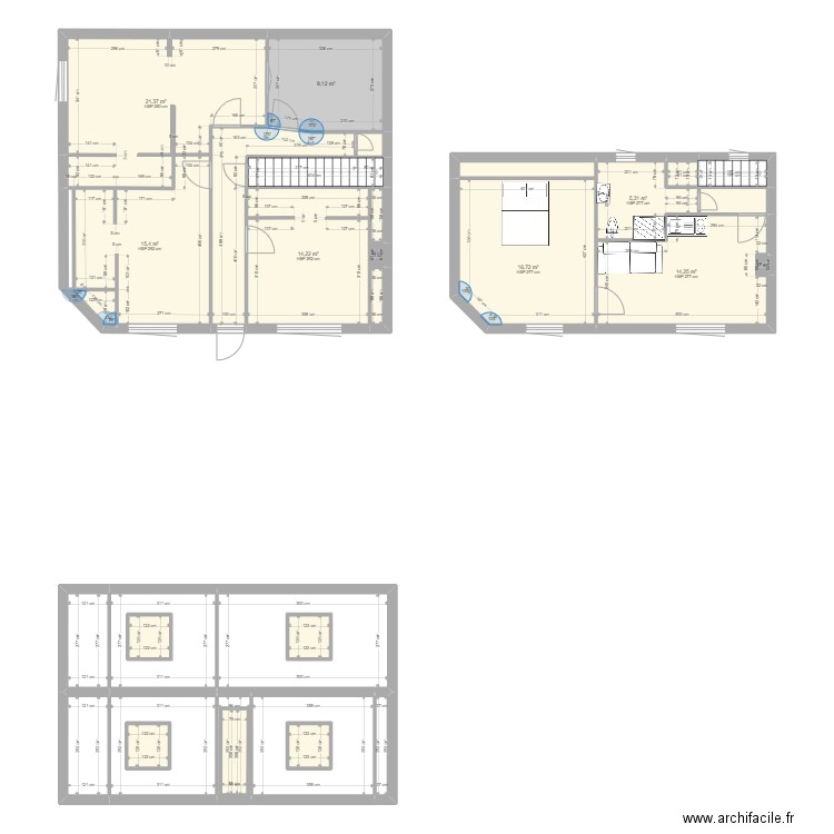 Plan2. Plan de 31 pièces et 177 m2
