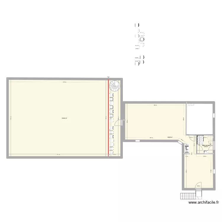 SALLE ETAGE. Plan de 