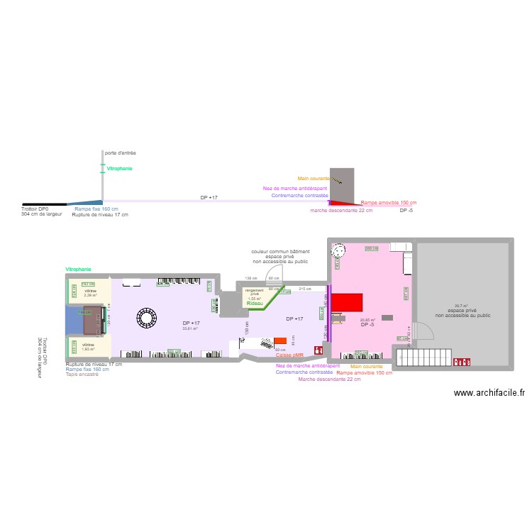 L'UNIVERS DE MAELOU APRES TRAVAUX. Plan de 10 pièces et 91 m2