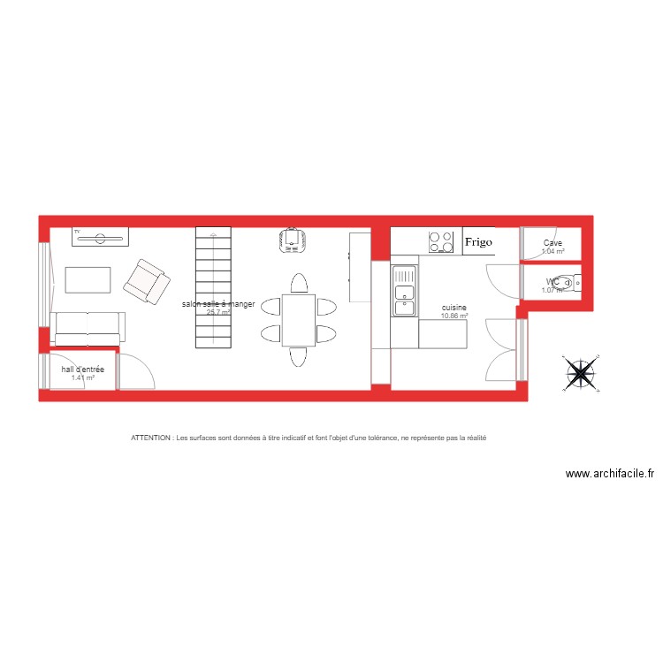 BI 1861 rdc . Plan de 0 pièce et 0 m2