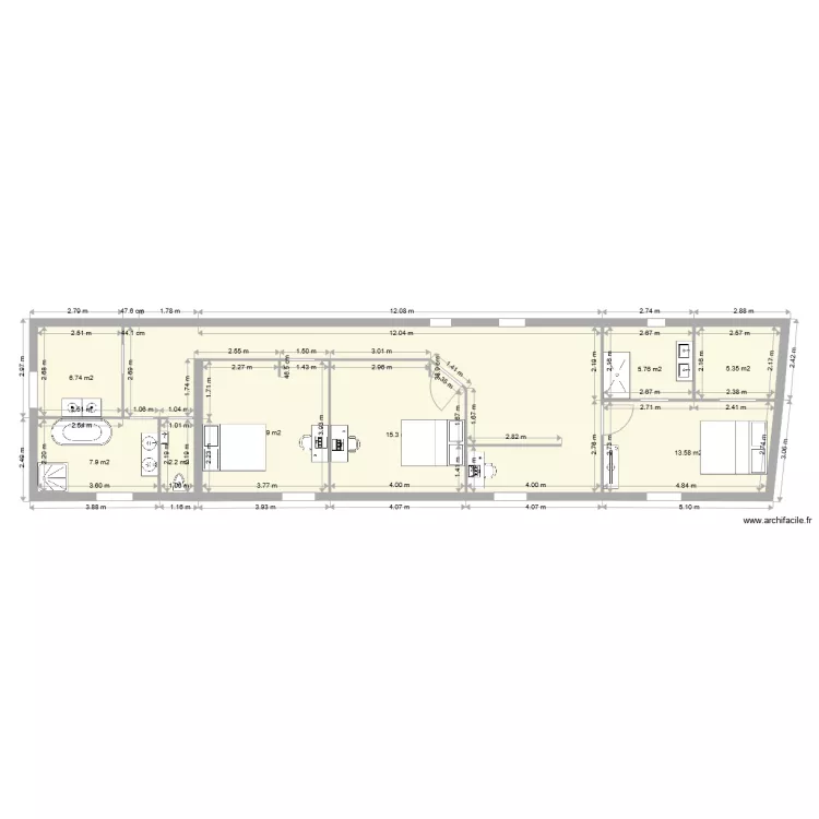 prive etage  final. Plan de 