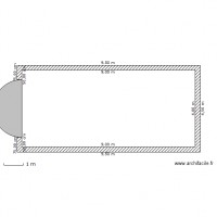 plan de masse piscine escalier demi-cercle