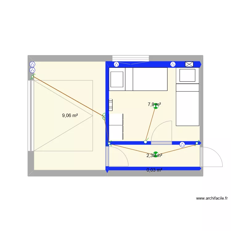 am&eacute;nagement garage &eacute;lectricit&eacute;.. Plan de 