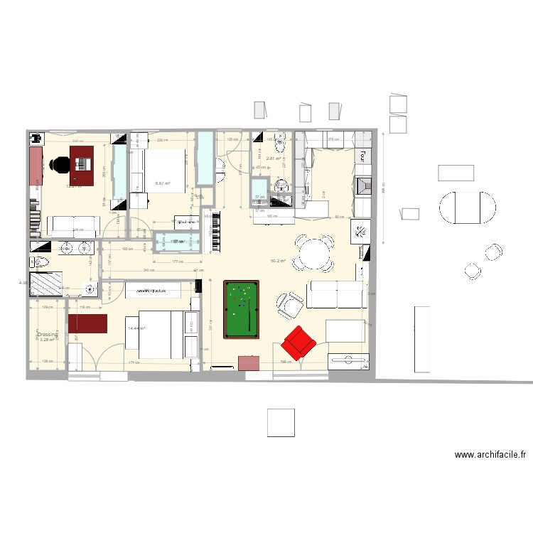 Plan appartement Crocki rev 22. Plan de 0 pièce et 0 m2