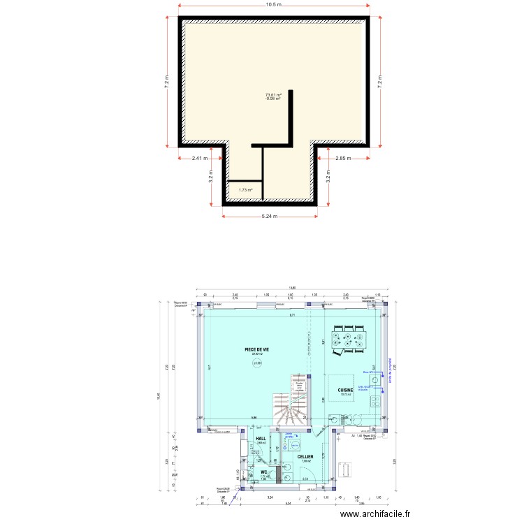 0906. Plan de 0 pièce et 0 m2