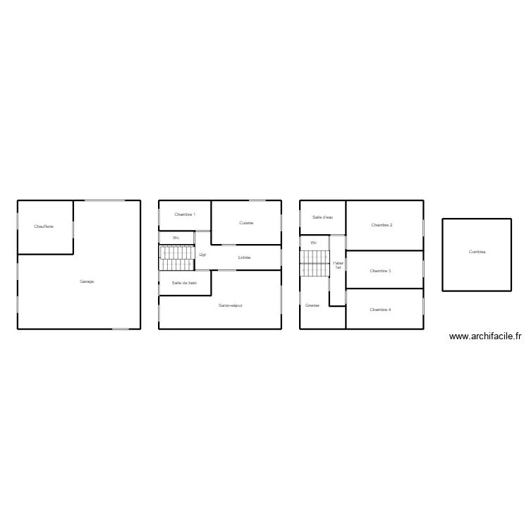 KERLAZ JAOUEN. Plan de 