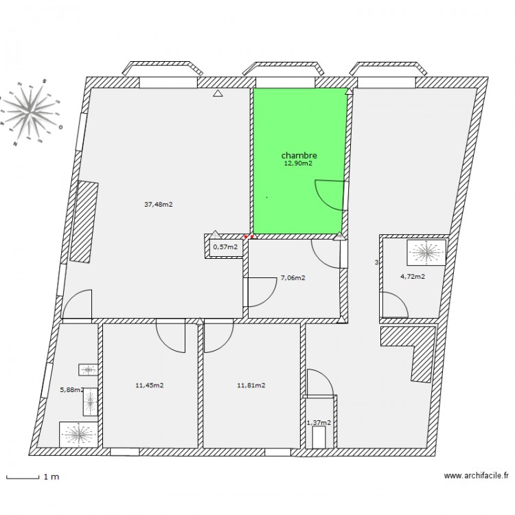 QUAI 4 version4. Plan de 0 pièce et 0 m2